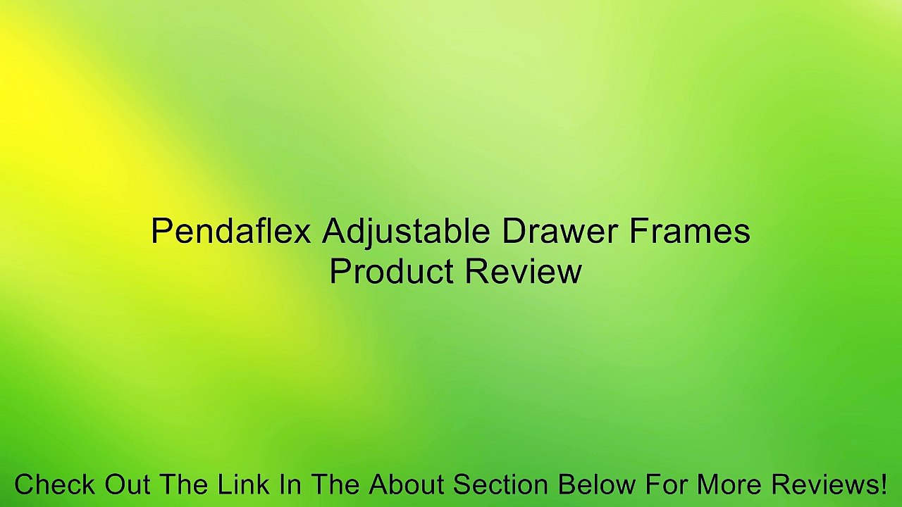 Pendaflex Adjustable Drawer Frames Review