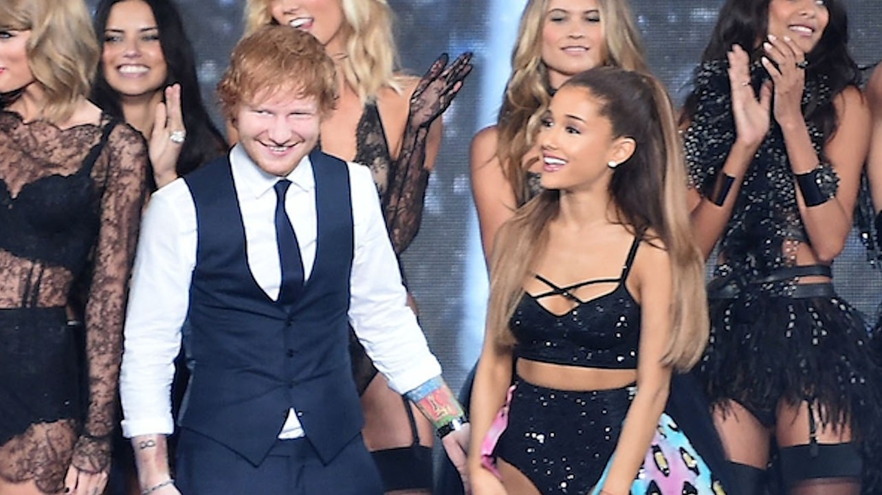 Ariana Grande Tells Ed Sheeran "I Love Big Black Balls" At VS Fashion Show