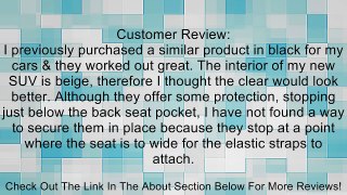 Auto Seat Back Protector - 2 Pack By Zone Tech Review