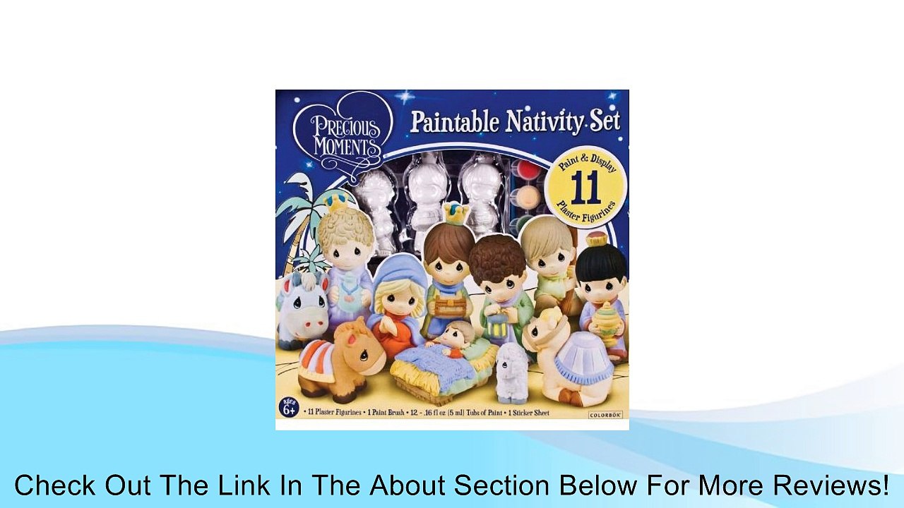 Precious Moments Paintable Nativity Christmas Set Decoration Review