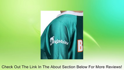 Miami Dolphins NFL Womens RONNIE BROWN # 23 Dazzle Fashion Jersey, Teal Review