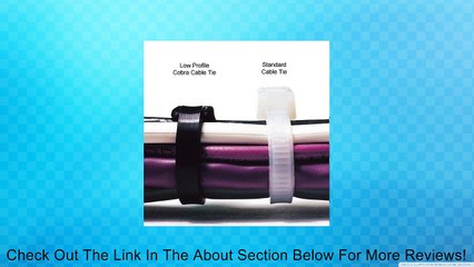 ACT Cobra 7in Low Profile 50lb Cable Ties, QTY 100-uv Black Review
