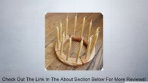 Camden Rose Cherry Wood Candle Ring w/Beeswax Candles -Birthday Ring Review