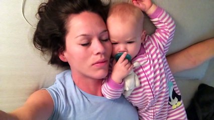 Mom Tries To Nap With Baby. Baby Has Other Plans.