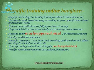 oracle apps technical online training hyderabad