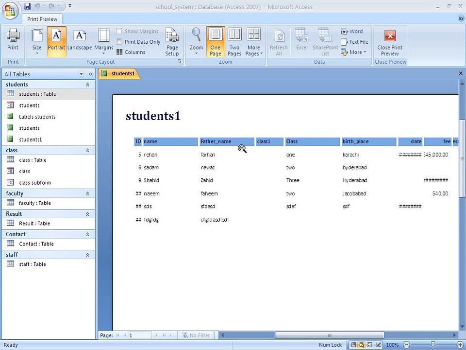 Access, Urdu Tutorials, Class 064
