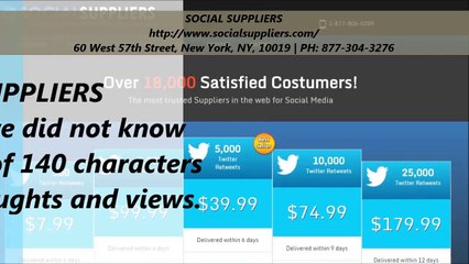 Buy Retweets And Favorites : SOCIAL SUPPLIERS