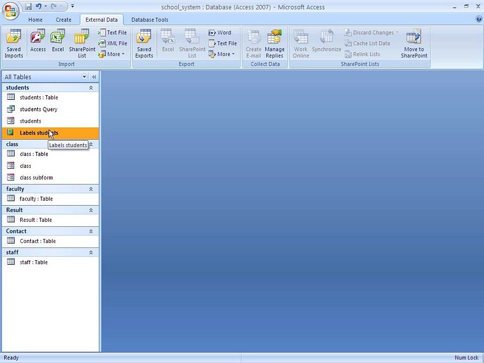 Access, Urdu Tutorials, Class 080