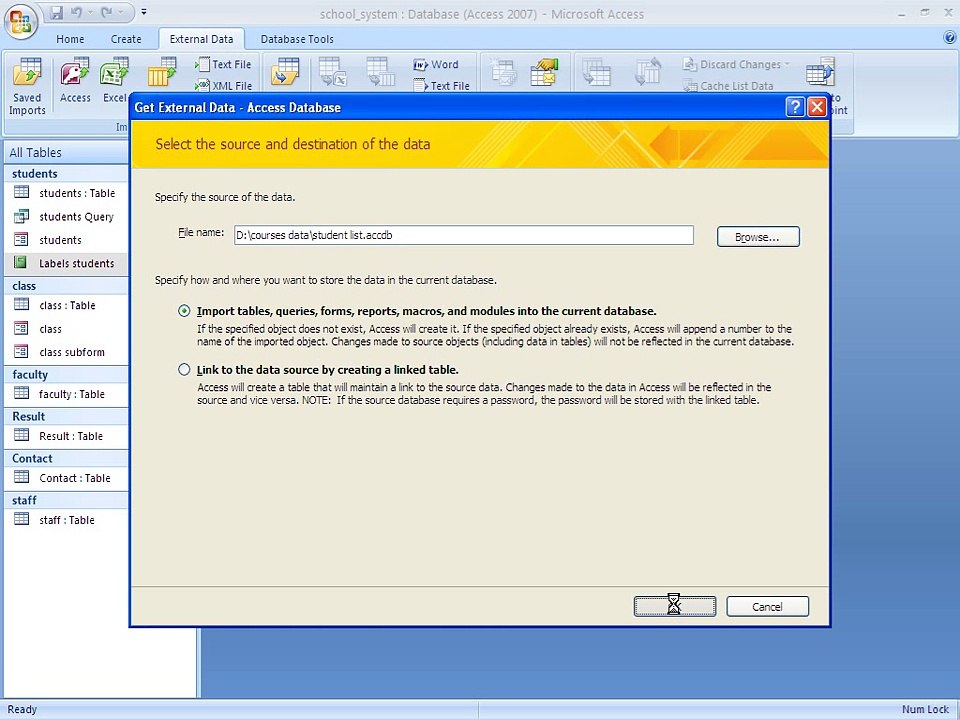 Access, Urdu Tutorials, Class 084
