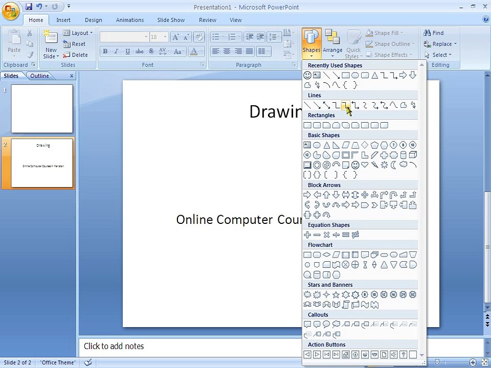 Power Point, Urdu Tutorials, Class 003