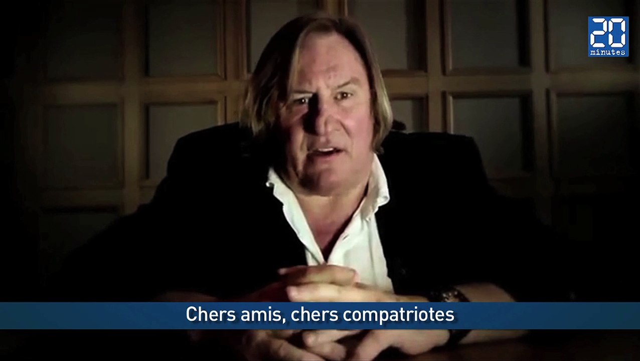 Gérard Depardieu inquiétant dans une publicité Russe