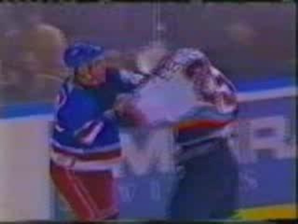 Hockey Fights Dan Cloutier Sammy Salo