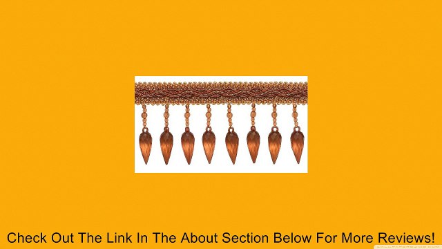 RUST GOLD BAROQUE COLL. 3 BEADED FRINGE Style# B78B Color: CINNAMON TOAST - 6122 (Sold by The Yard) Review