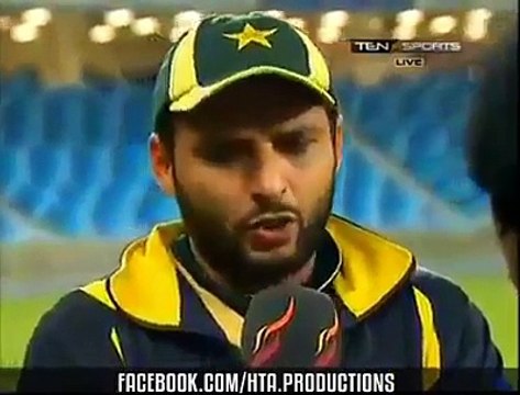 HD Shahid Afridi Interview after the match YESTERDAY (TarkaNews)