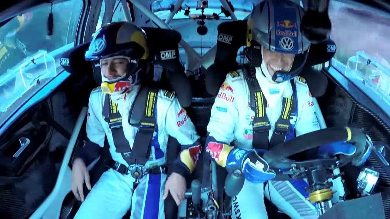 Neymar takes a ride with WRC Champion Ogier