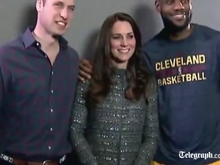 LeBron James conhece William e Kate e quebra protocolo