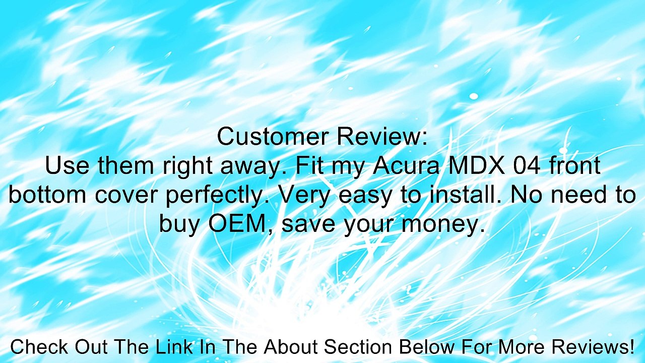45 Front Fender Retainers Honda Civic & Del Sol 91501-S04-003 Review