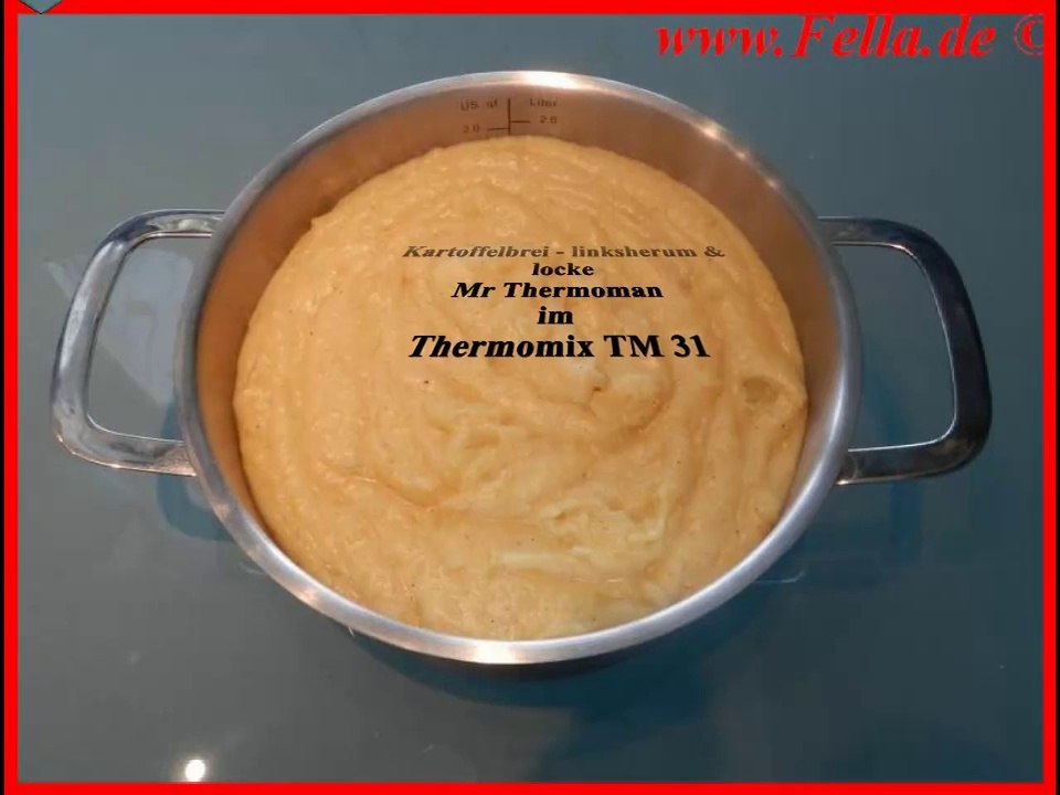 Thermomix TM 31 Mr Thermoman Matthias kocht Kartoffelbrei linksherum und locke