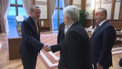 Gürcistan Dışişleri Bakanı Beruchaşvili Cumhurbaşkanlığı Sarayı'nda