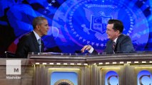 Barack Obama makes his third appearance on the Colbert Report
