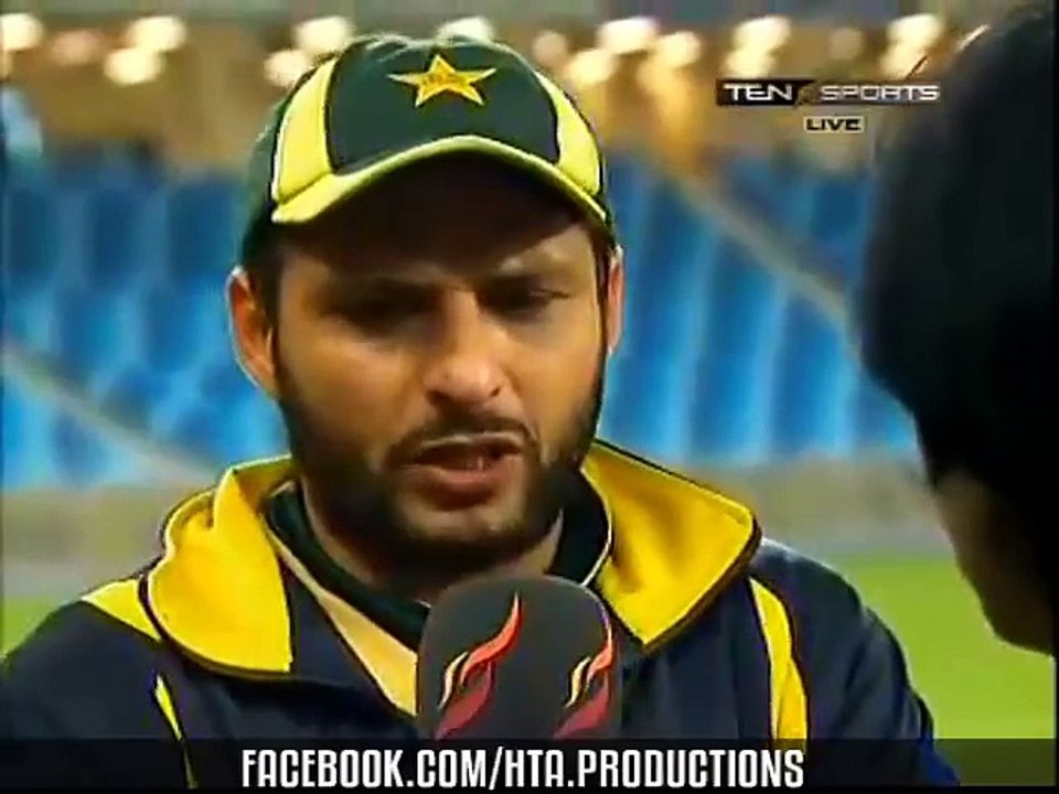 Shahid Afridi Funny Interview after Presentation Ceremony