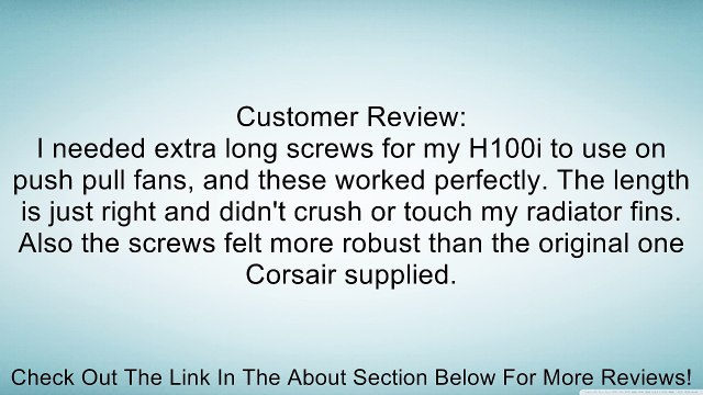 XSPC Black Radiator Screw Set, 6-32 Thread for XSPC Radiators (4 x 6mm 6-32 UNC, 4 x 30mm 6-32 UNC) Review