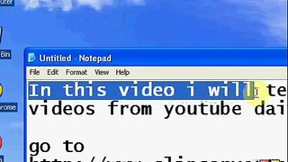 Download Youtube Dailymotion Vimeo etc videos without software In high quality
