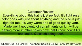 Light Rose Pink Thick Slouchy Knit Oversized Beanie Cap Hat Review