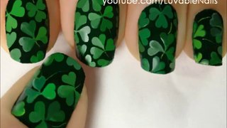 Green Day nail art  _ St Patricks Day Nail art