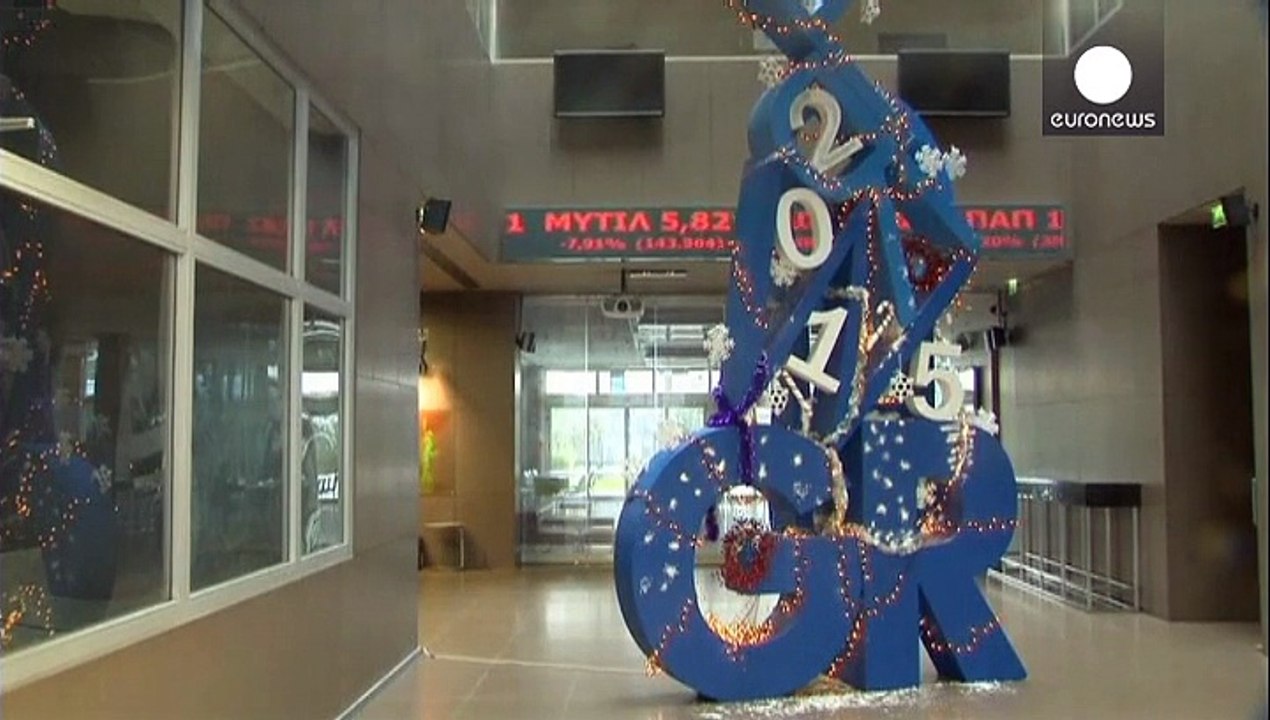 La bolsa de Atenas se cae y el precio de la deuda griega sube, tras el avance de la elección presidencial