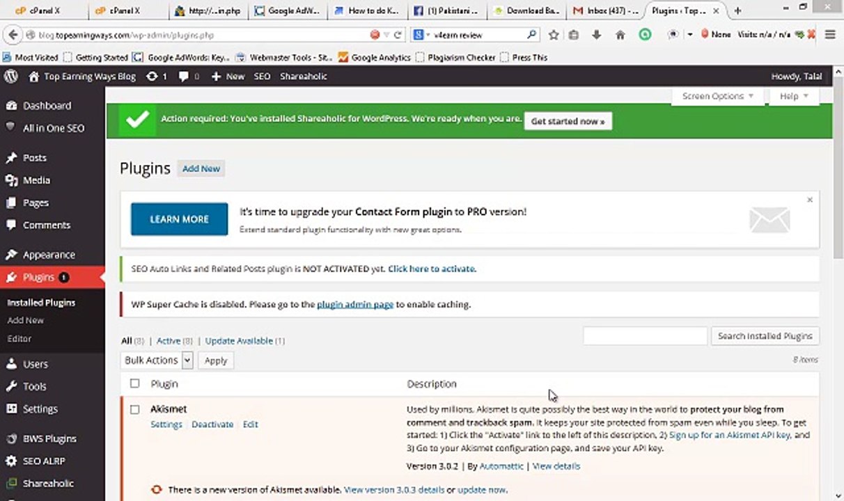 Learn WordPress Tutorial in Urdu/Hindi Part-08