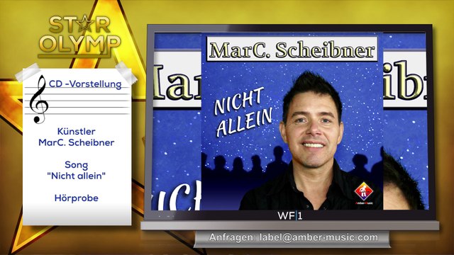 Sänger MarC Scheibner -Nicht Allein - CD-Vorstellung Amber-Musikpromotion