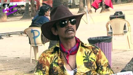 On location shoot of the film 'Gun Pe Done'