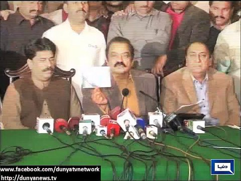 Dunya News - Imran Khan and Sheikh Rasheed as beneficiaries of the Faisalabad clash: Rana Sanaullah