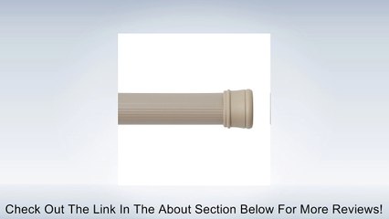 Kenney Shower Rod, 42-72-Inch, Taupe Review