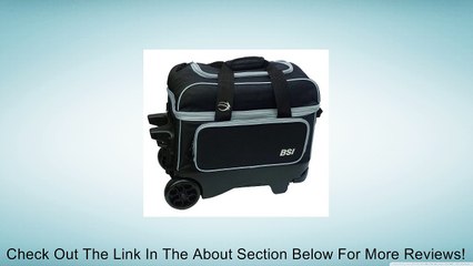 BSI Large Wheel Double Roller Bag, Black/Grey Review