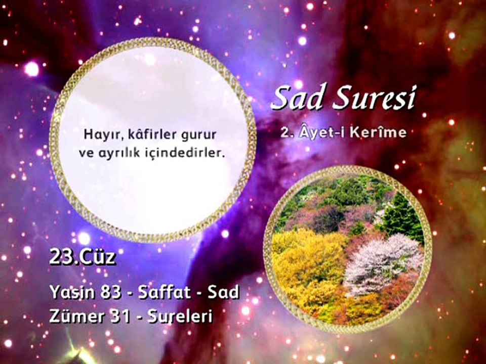 23. cüz 2. bölüm Kur'an-ı Kerim Hatim ve Meal okyay dernegi