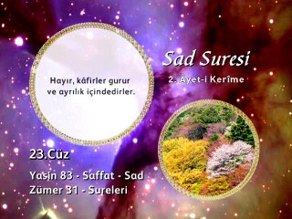 23. cüz 2. bölüm Kur'an-ı Kerim Hatim ve Meal okyay dernegi