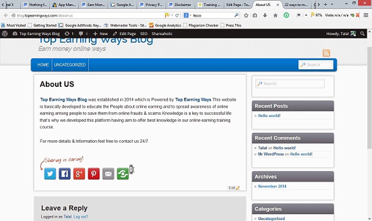 Learn WordPress Tutorial in Urdu/Hindi Part-16