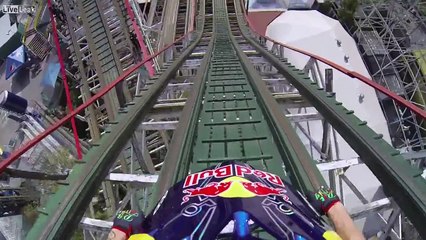 Trials Bike on a Roller Coaster HD