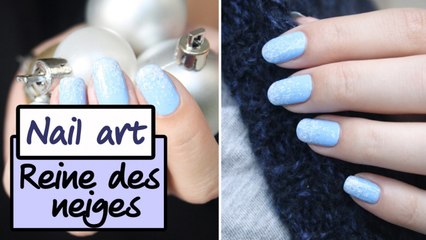 Le nail art Reine des Neiges - Tuto manucure