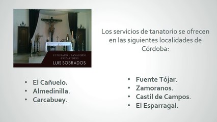 Funeraria Luis Sobrados - Crematorio Córdoba - Funerarias Córdoba - Salas de velatorio