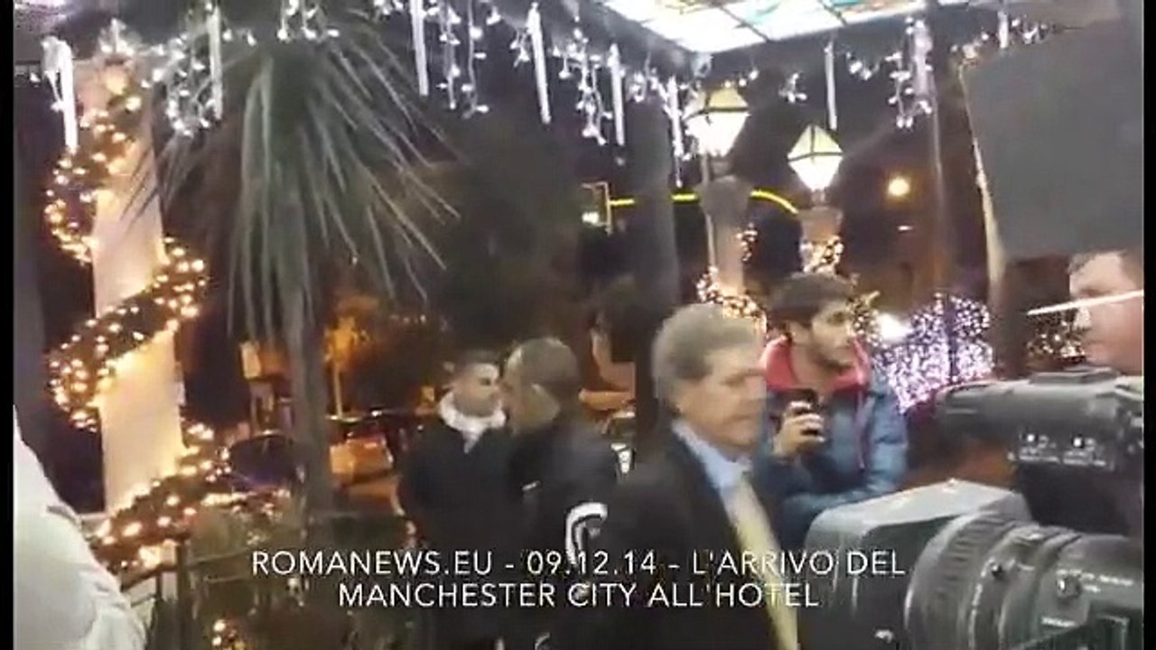 09.12.14 - L'arrivo del MANCHESTER CITY all'Hotel Parco dei Principi