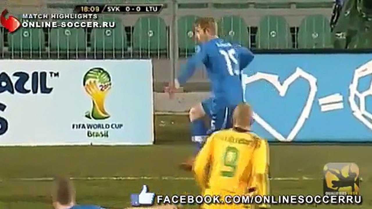 Slovakia 1-1 Lithuania (highlights)
