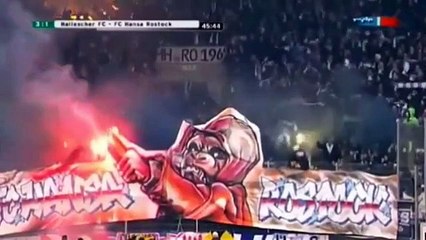 Hallescher FC - Hansa Rostock 3-1 (Taraftar Çıldırırsa)