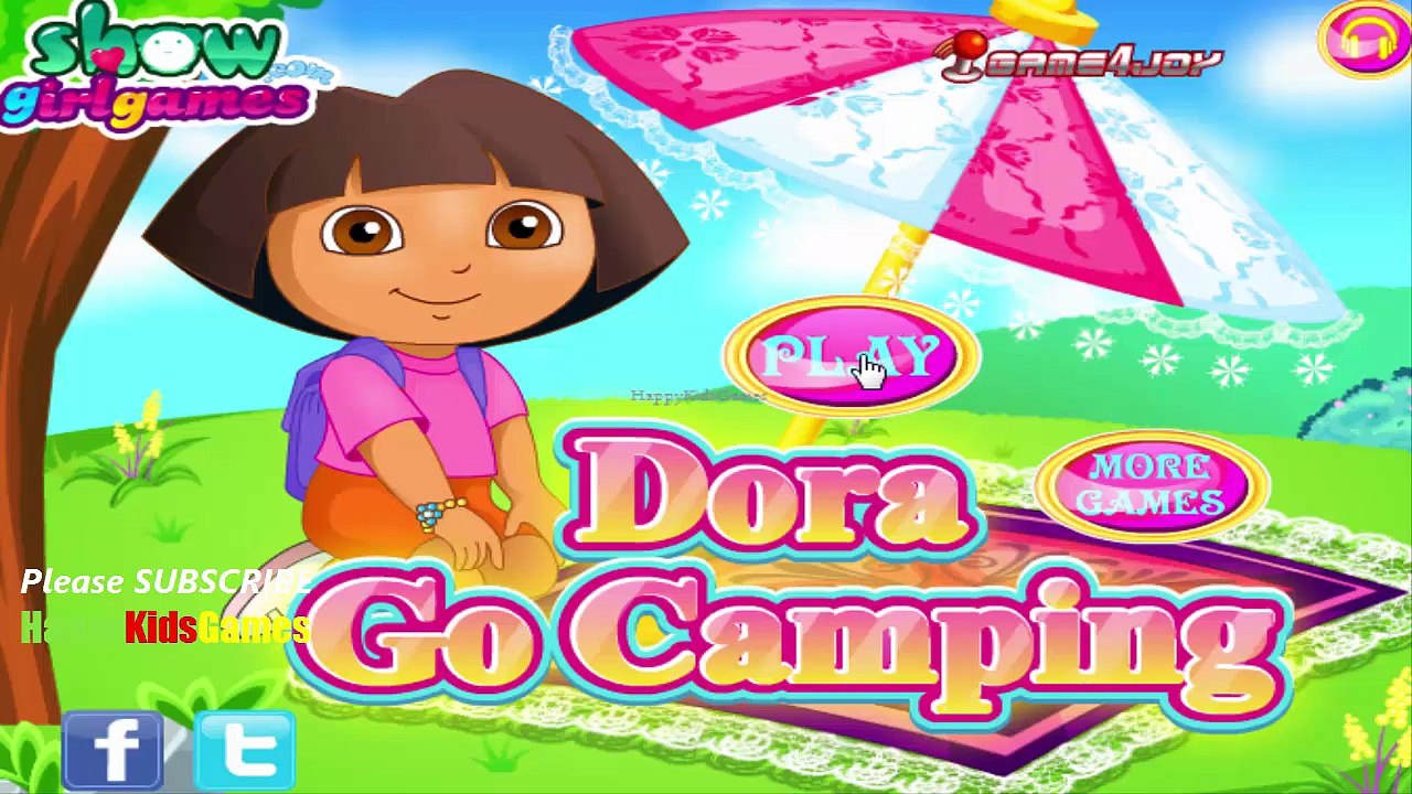Dora The Explorer Game - Dora Go Camping Game - Gameplay Walkthrough