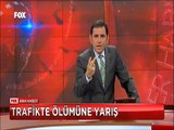 Trafikte ölümüne yarış onlar yarıştı arkadaşları çekti