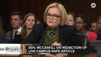 Senator McCaskill Is Disappointed With Rolling Stone