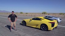 Bugatti Veyron vs Lamborghini vs Lexus vs McLaren Kapışması
