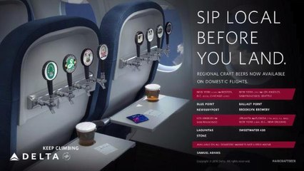 Delta Catering to Hipsters with Seven Craft Beers on Board
